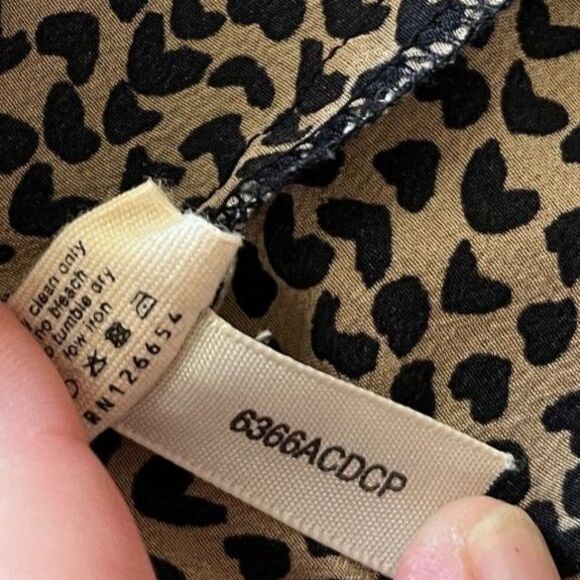 L’AGENCE Tan & Black Mini Heart Print Sleeveless Dress – Size 6 (NO BELT) - Picture 10 of 14